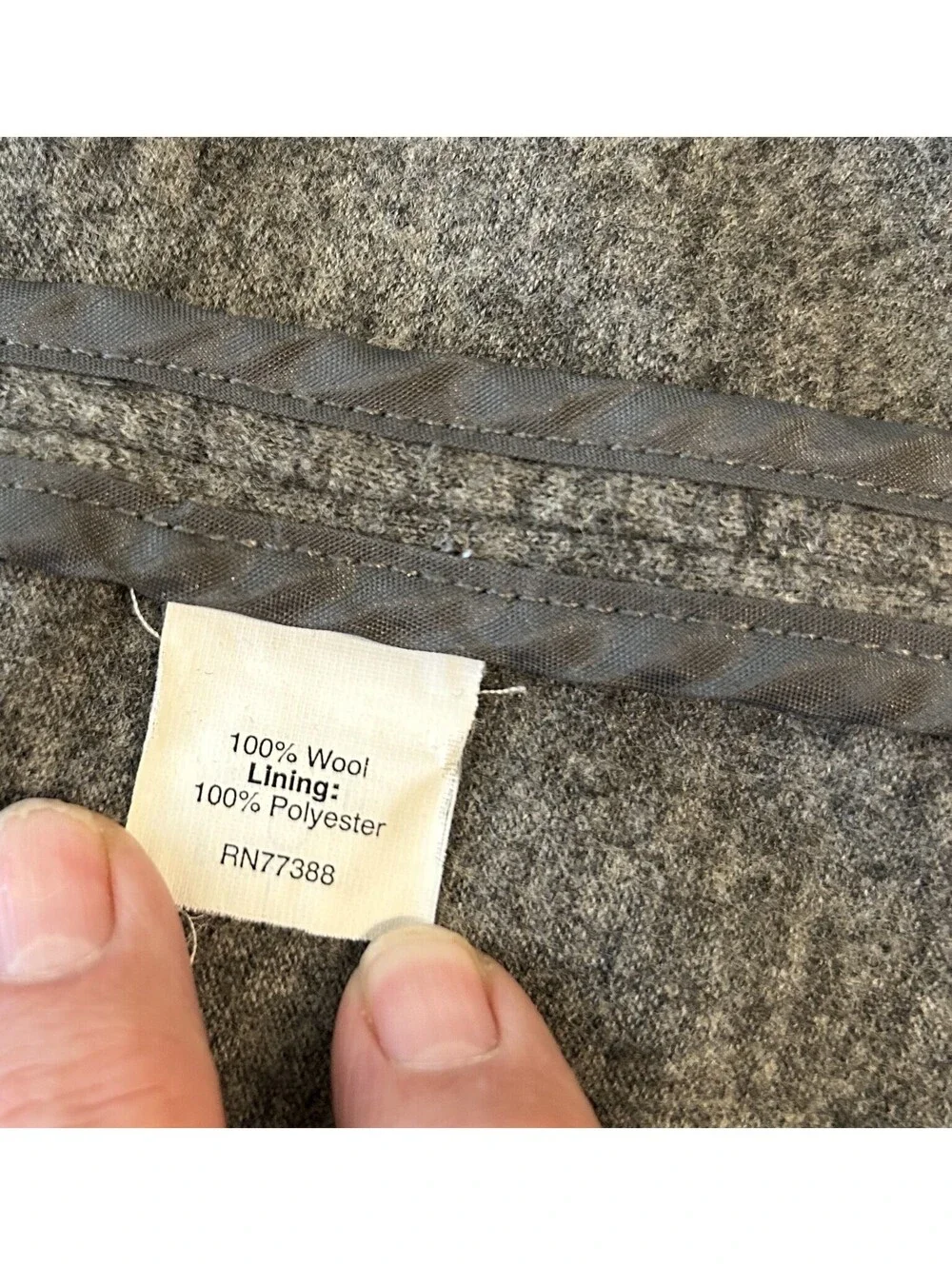 J Crew Sz 6 Double Breasted Gray 100% Wool Blazer Long Jacket Classic Timeless